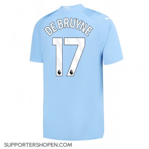 Manchester City Kevin De Bruyne #17 Hemma Matchtröja 2023-24 Kortärmad